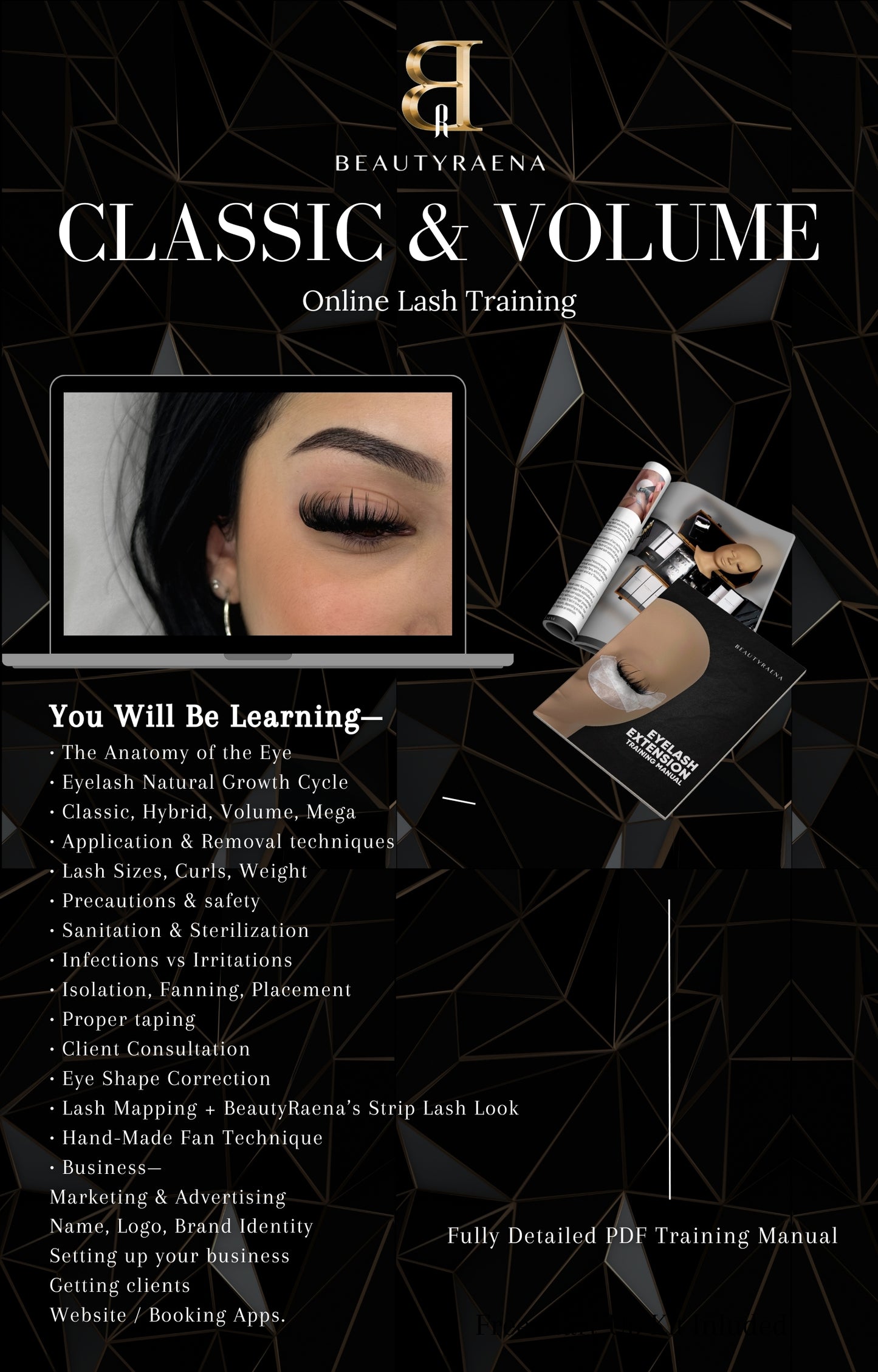 Beginner’s Eyelash Extension Training - Online Edition